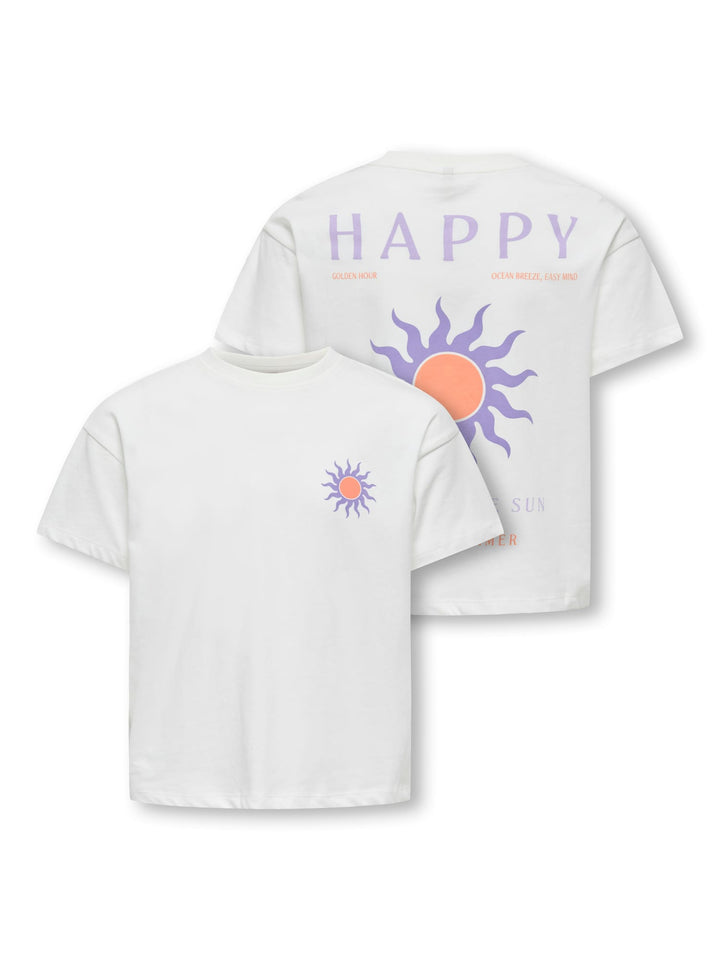 Kids Only Soli T-shirt off-white – meisjes