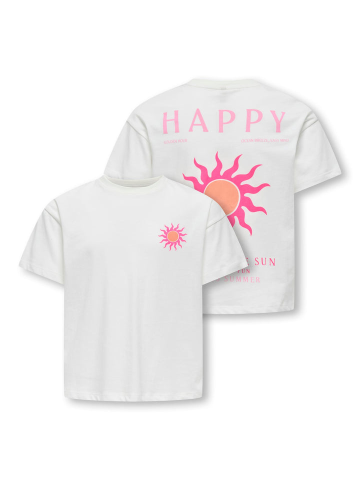 Kids Only Soli T-shirt off-white – meisjes