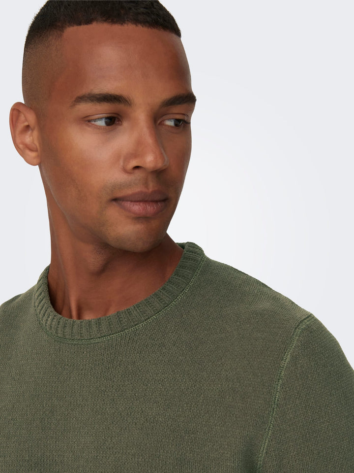 ONLY & SONS 22023172 Ese trui heren – army