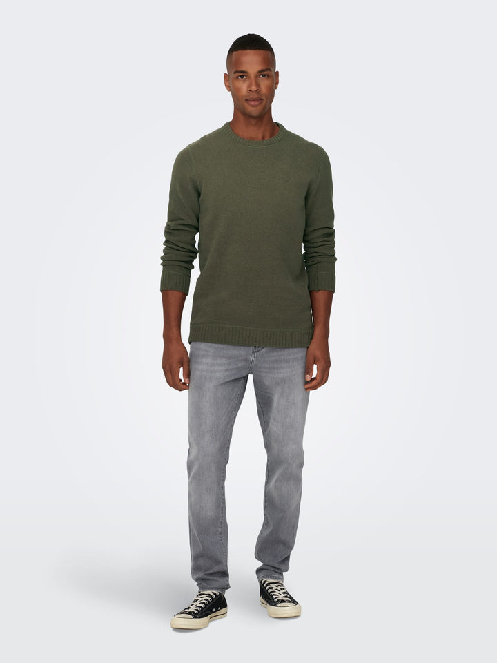 ONLY & SONS 22023172 Ese trui heren – army