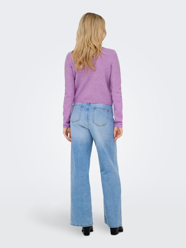 Jacqueline de Yong vest gebreid dames paars – 15330581 Chloe