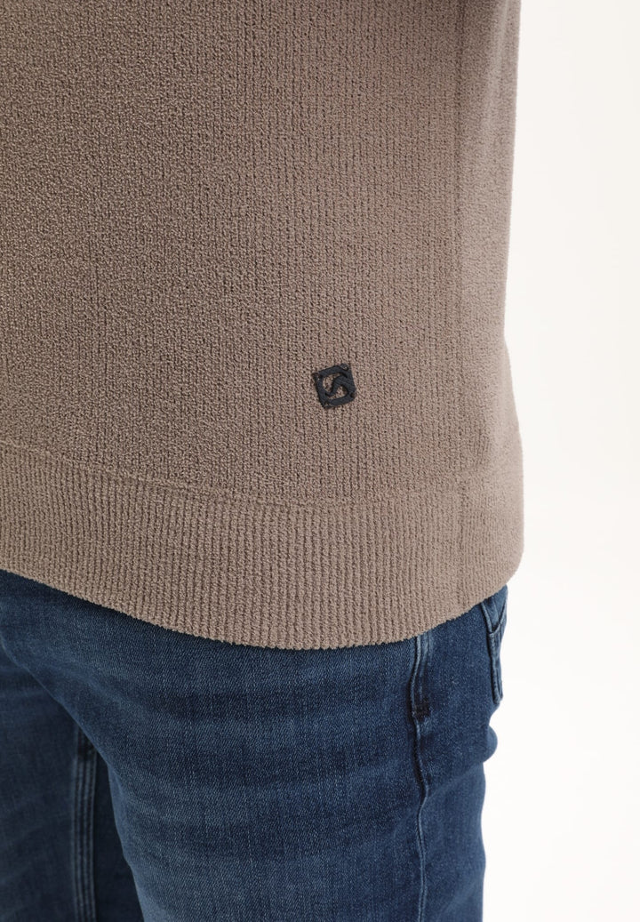 Gabbiano men trui taupe – heren