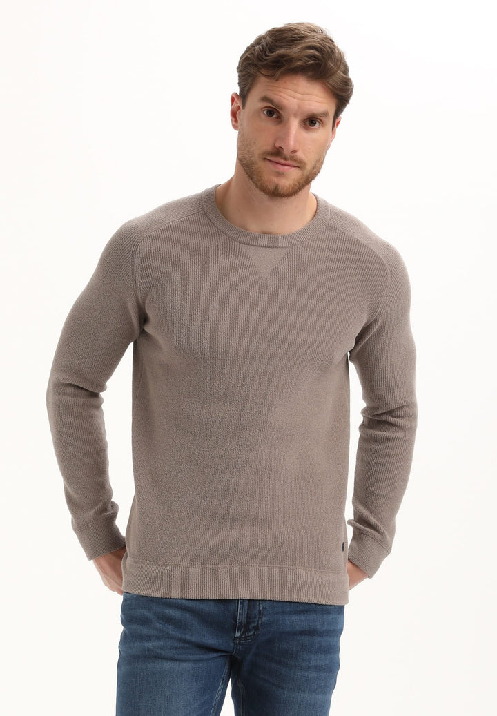 Gabbiano men trui taupe – heren