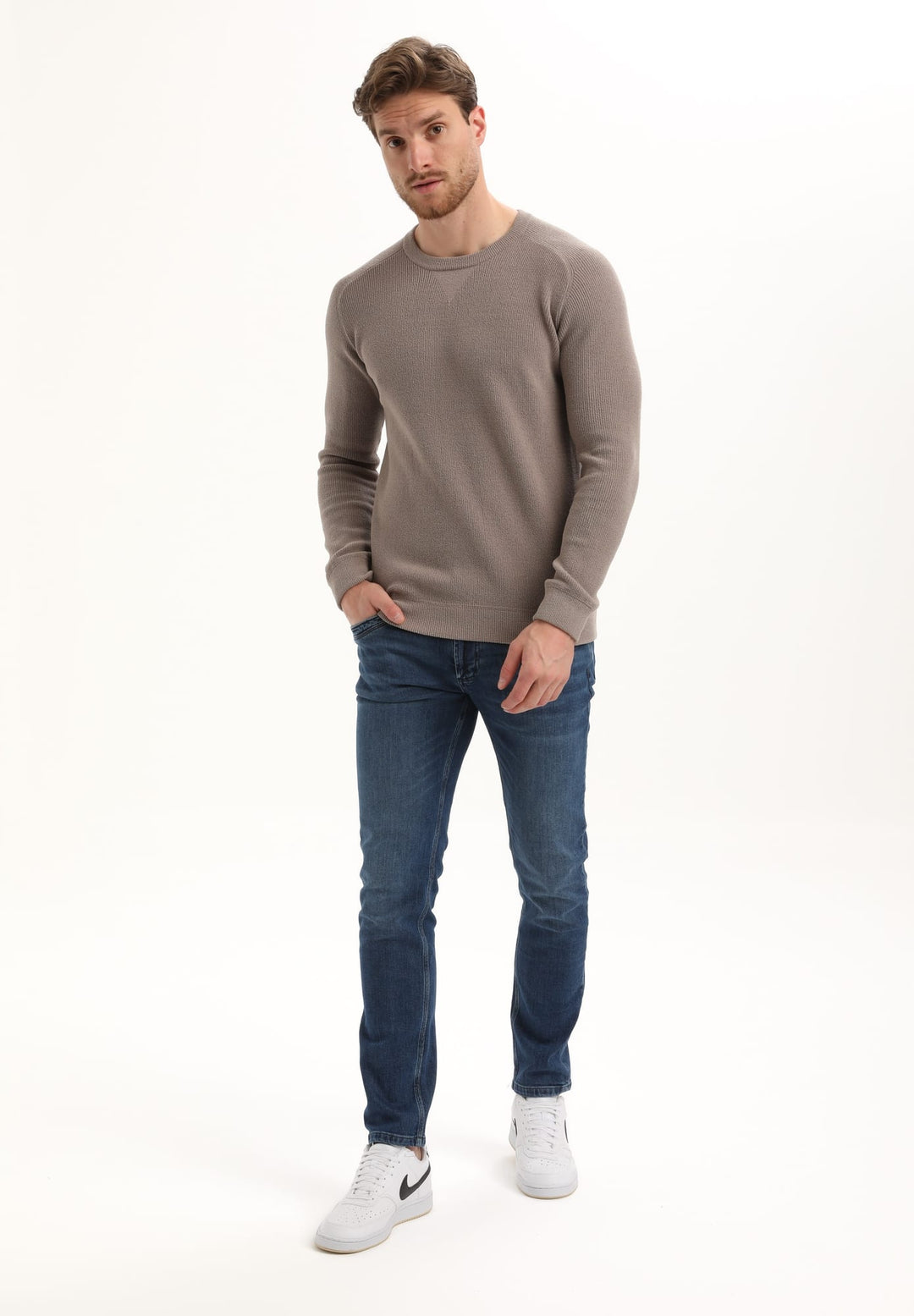 Gabbiano 615766 trui heren taupe