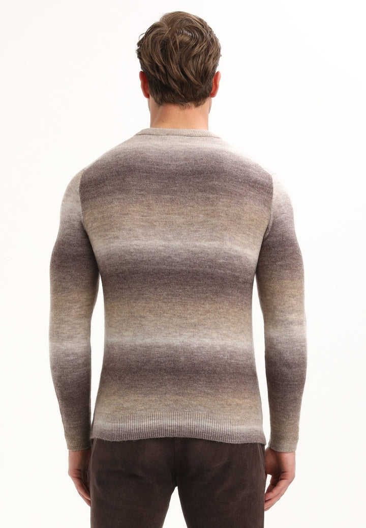 Gabbiano men trui bruin dessin – heren
