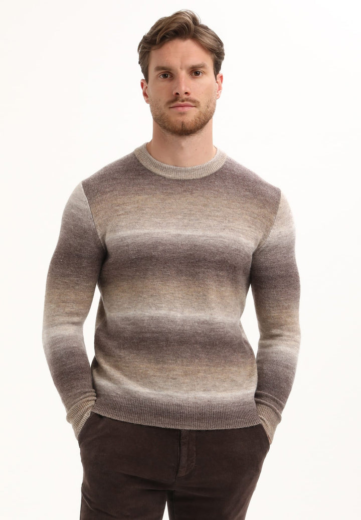 Gabbiano men trui bruin dessin – heren