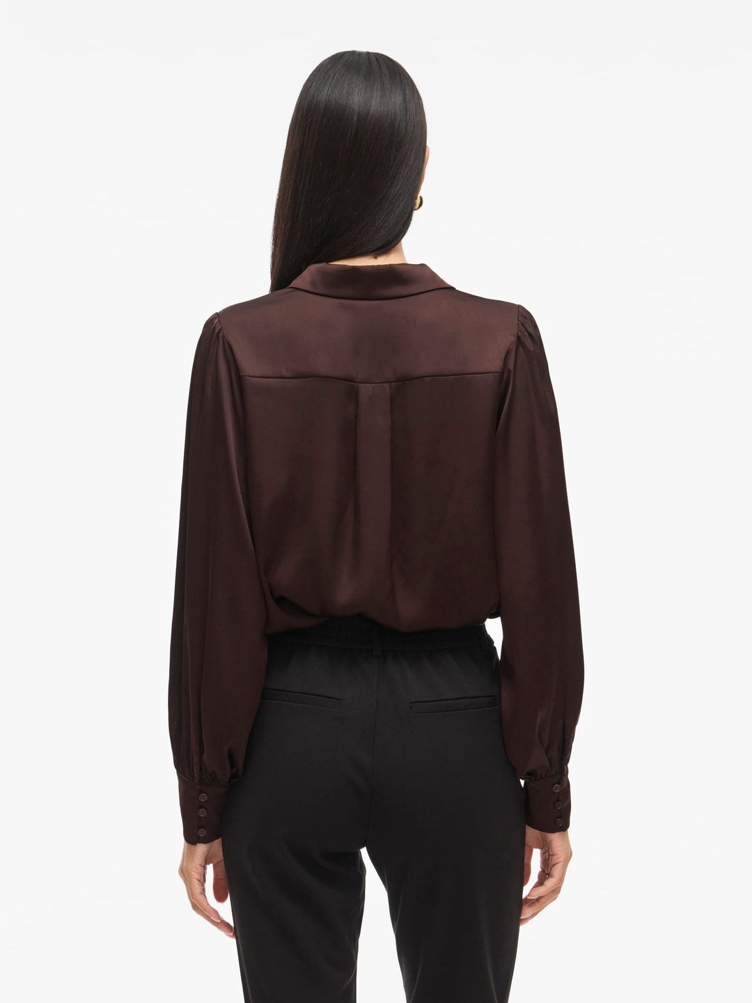 Vila Enna Ravenna blouse bruin – dames