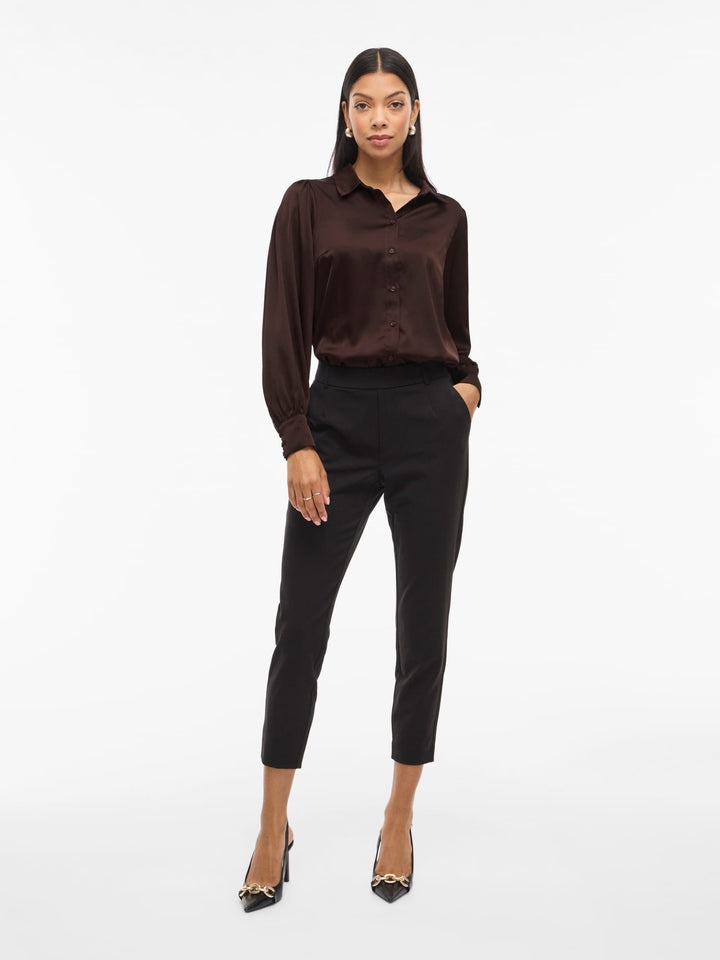 Vila Enna Ravenna blouse bruin – dames