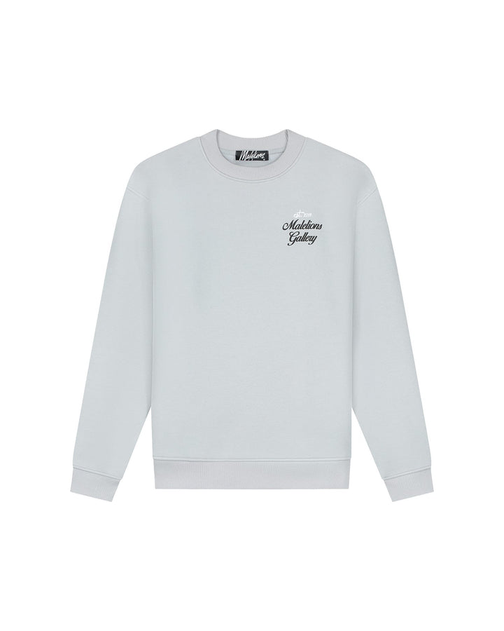 Malelions men sweater lichtgrijs – heren