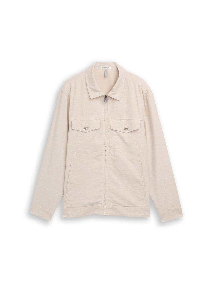 Tom Tailor overhemd l/m beige – heren