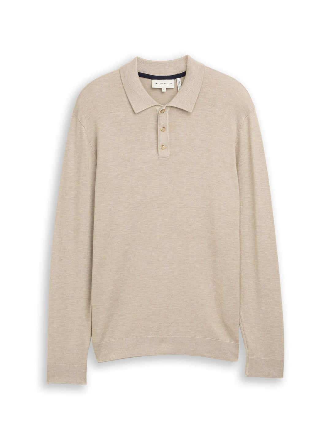 Tom Tailor polo l/m beige – heren