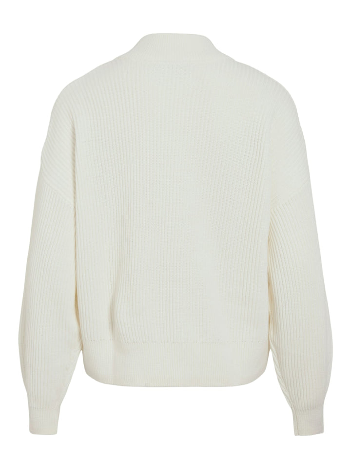 Vila VICHING CREW NECK L/S KNIT TOP - dames trui - Off-white