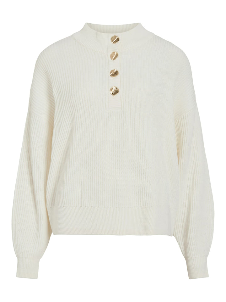 Vila 14106387 Ching trui dames off-white