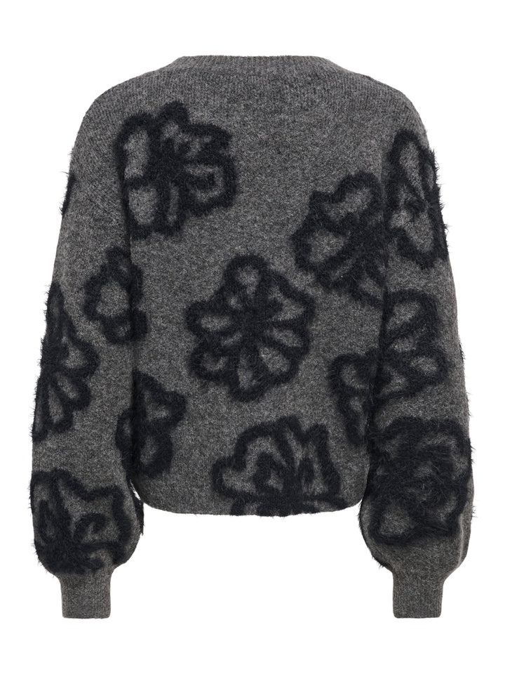 Only 15375497 Felicia trui dames grijs dessin