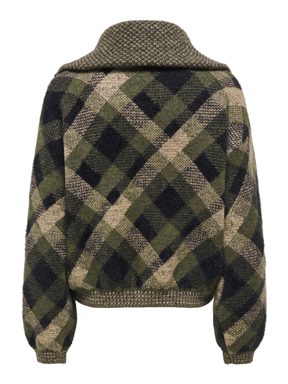 Only gebreid vest dames groen dessin