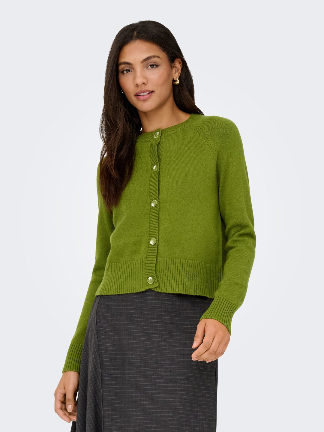 Only ONLKATIA gebreid vest groen – dames