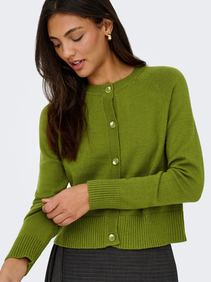 Only ONLKATIA gebreid vest groen – dames