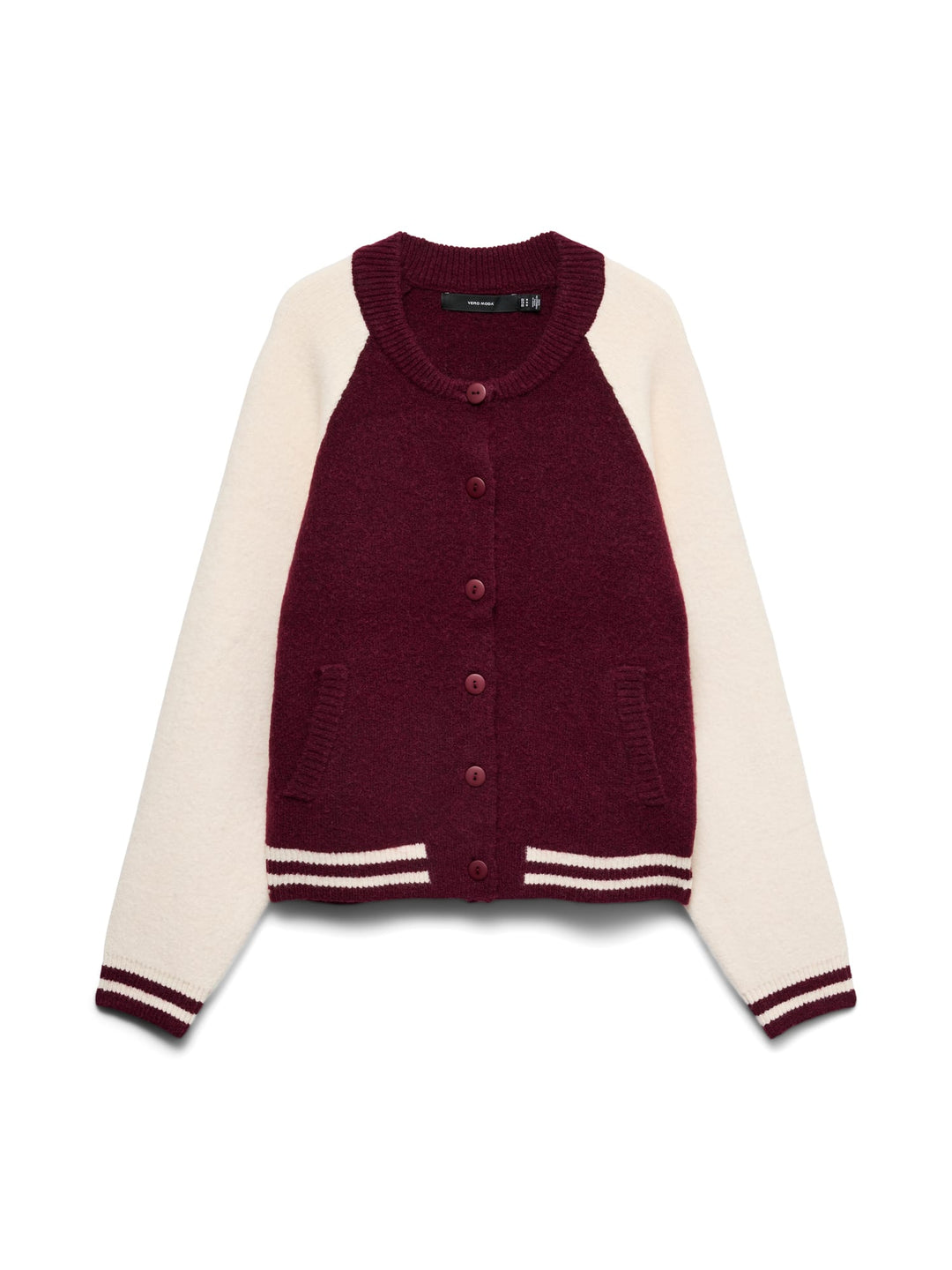 VERO MODA 10347204 Frannie vest gebreid bordeaux