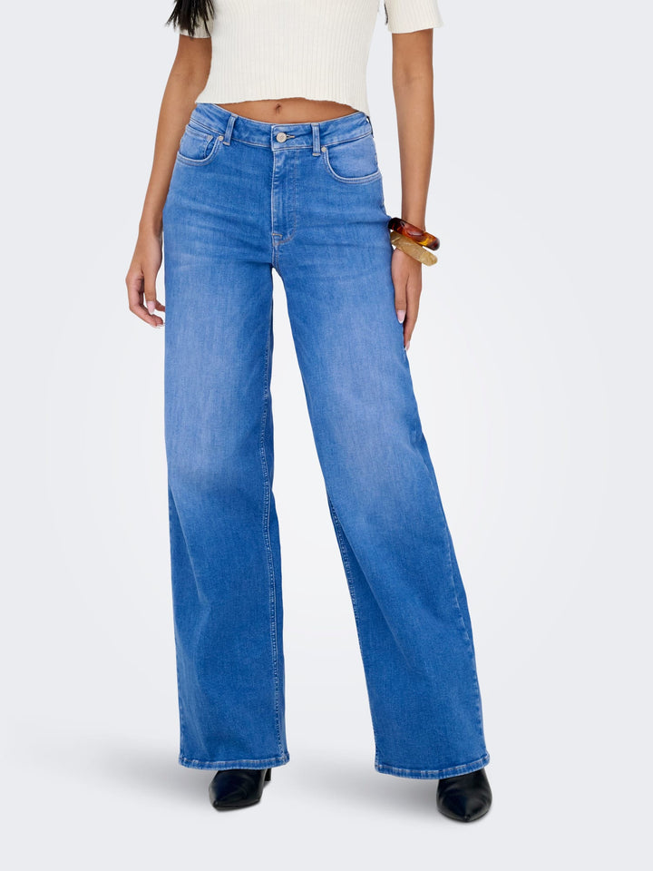 Only madison jeans loose fit dames – blue denim - L34