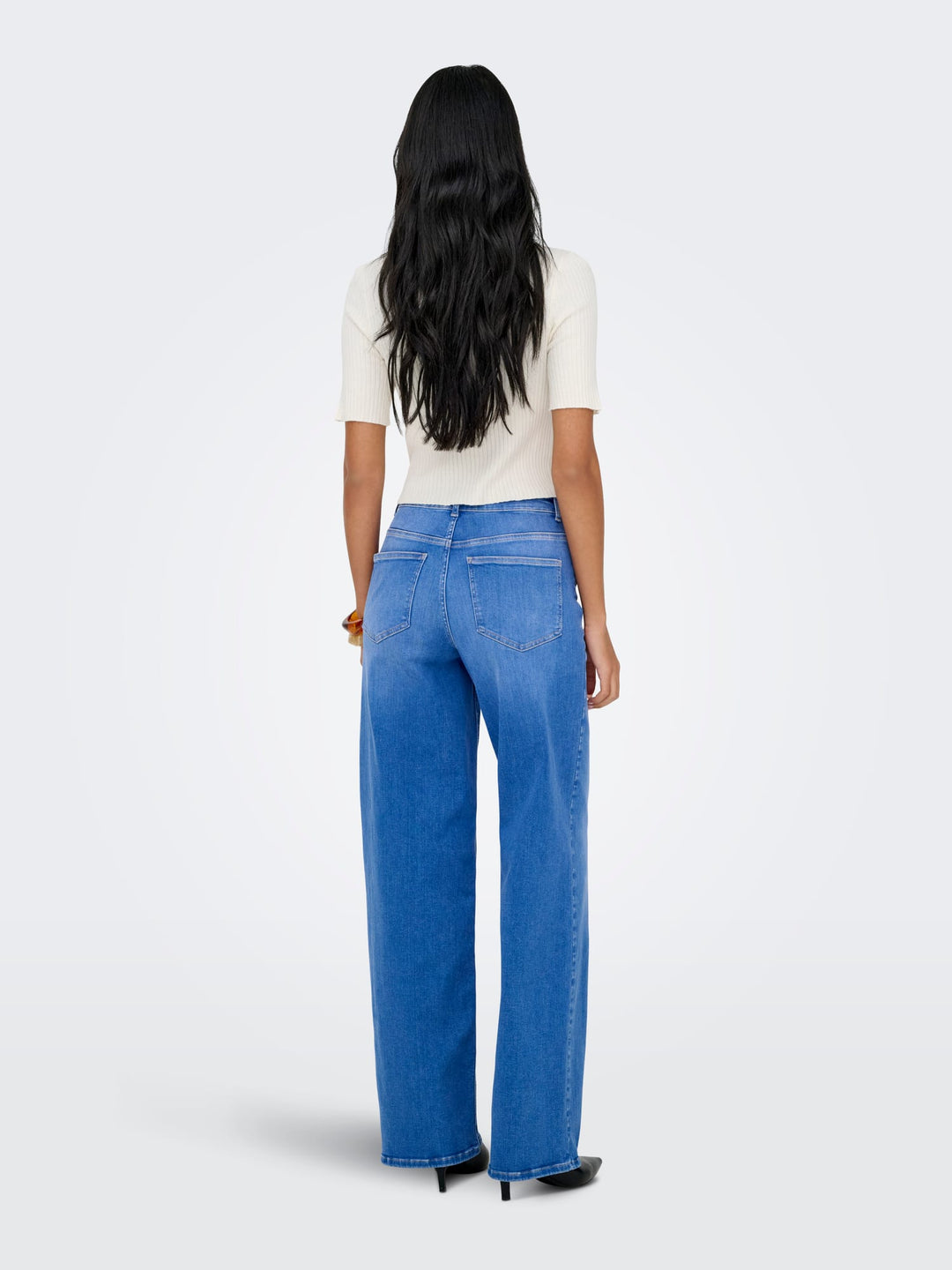Only madison jeans loose fit dames – blue denim - L34