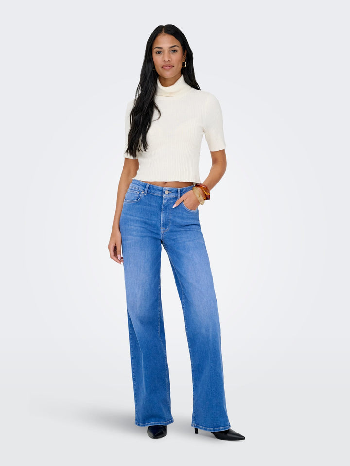 Only Madison jeans loose fit – dames - Blue Denim - L30