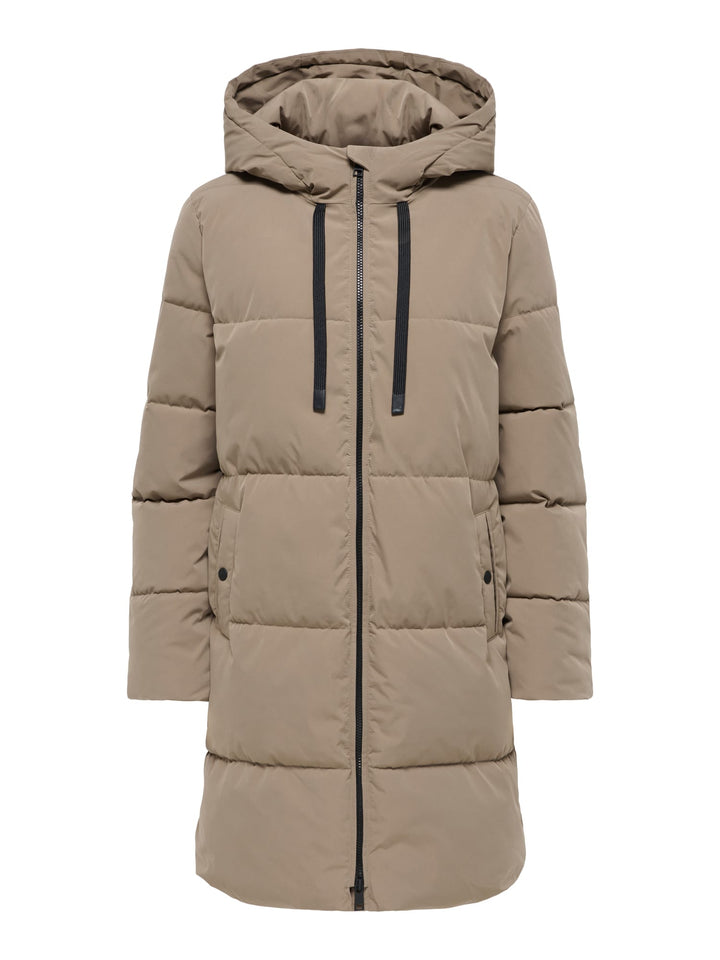 Jacqueline de Yong 15376758 Blair winterjas dames – taupe