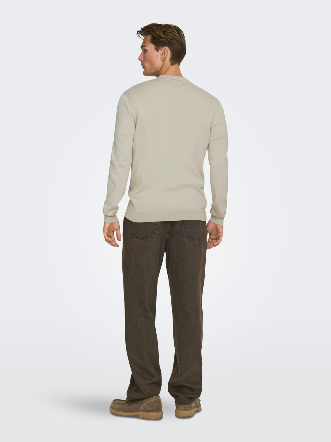 ONLY & SONS 22034225 Wyler polo l/m beige – heren