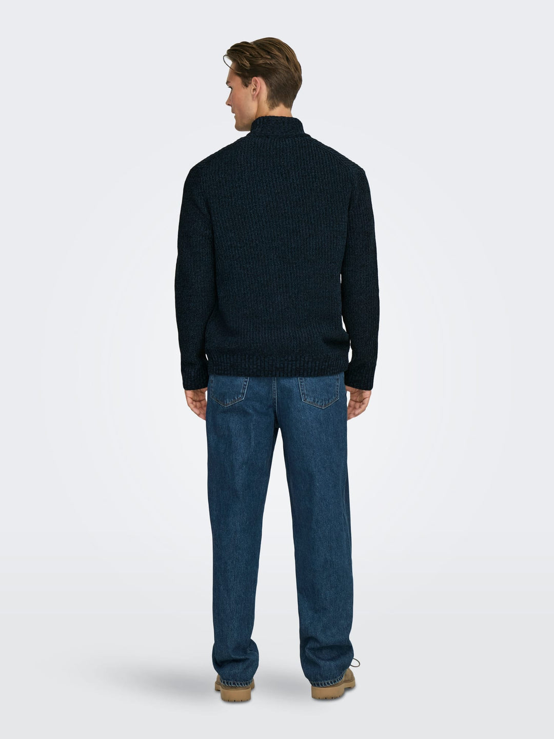 ONLY & SONS gebreide pullover rafblauw – heren