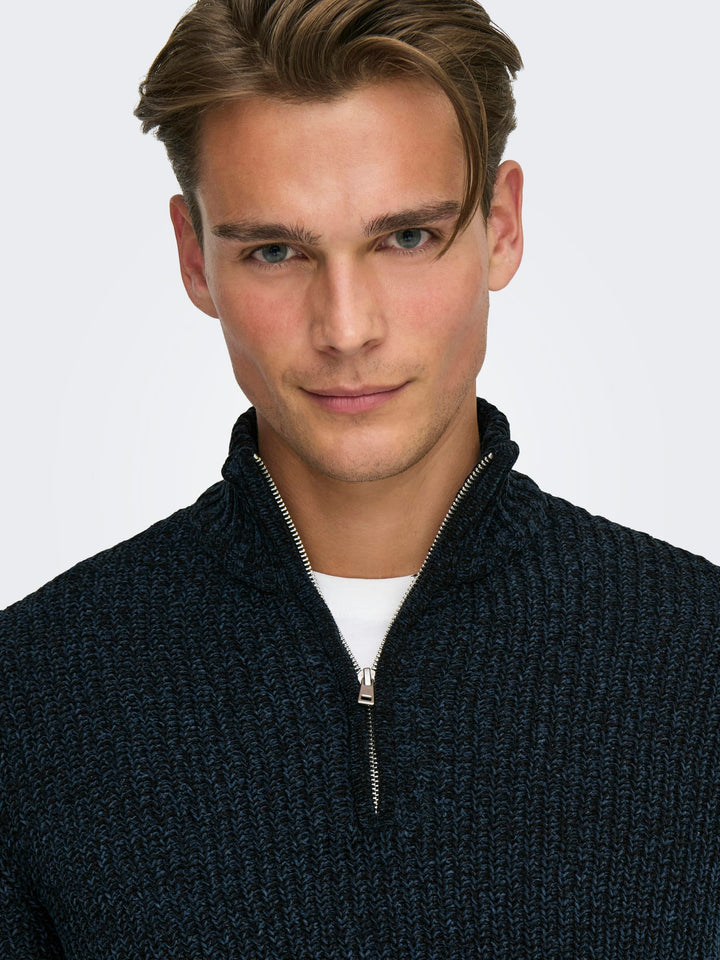 ONLY & SONS gebreide pullover rafblauw – heren