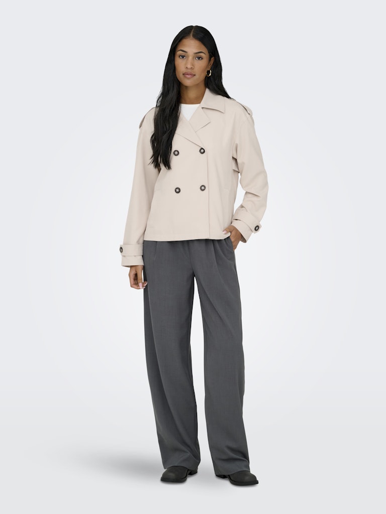 Only 15371053 Hannah trenchcoat beige – dames