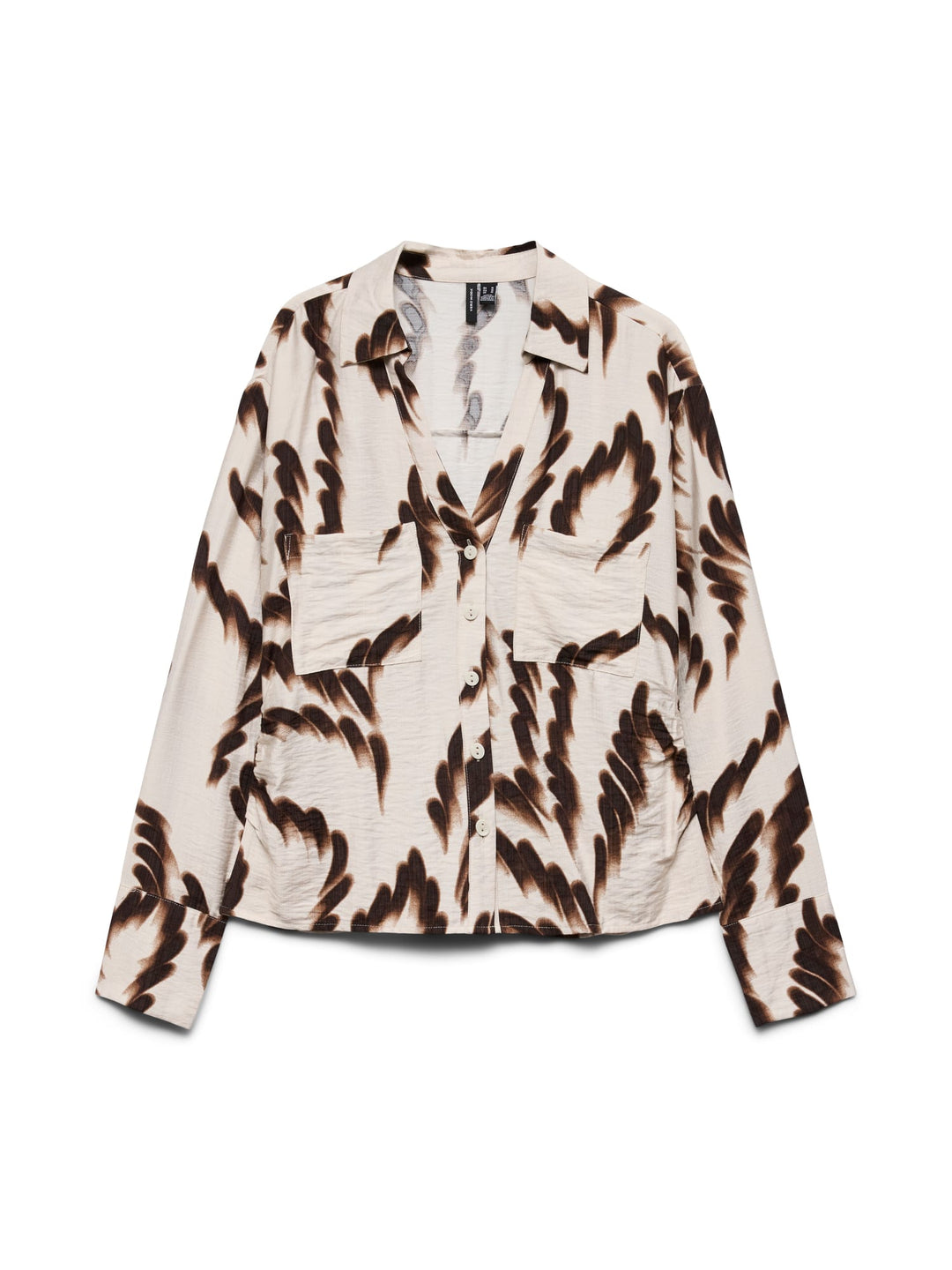 VERO MODA blouse l/m dames ecru dessin – Joss