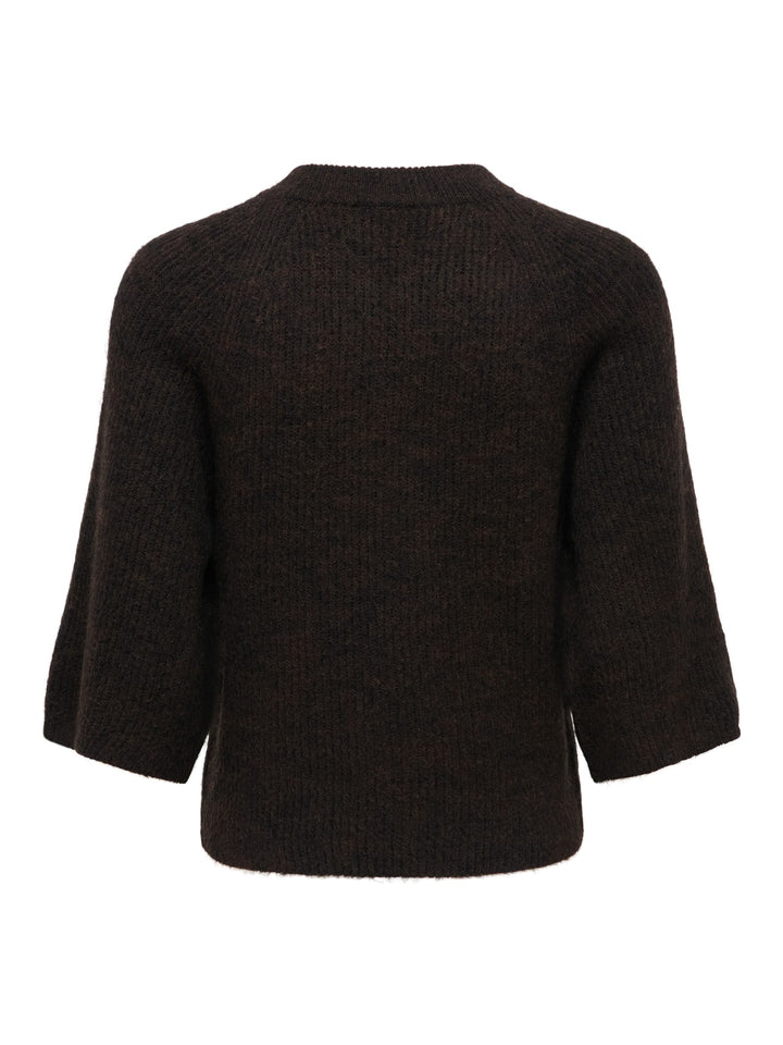 jacqueline de yong 15380692 Hailey vest gebreid bruin