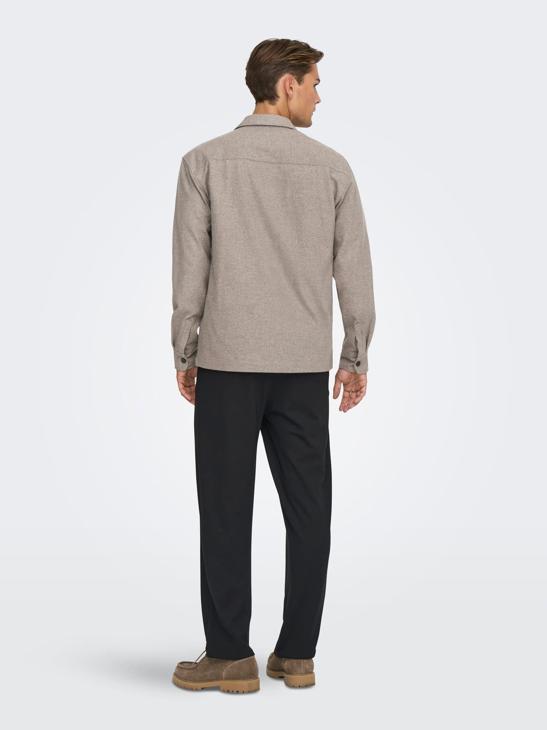 ONLY &amp; SONS 22035991 Mark overhemd l/m taupe – heren
