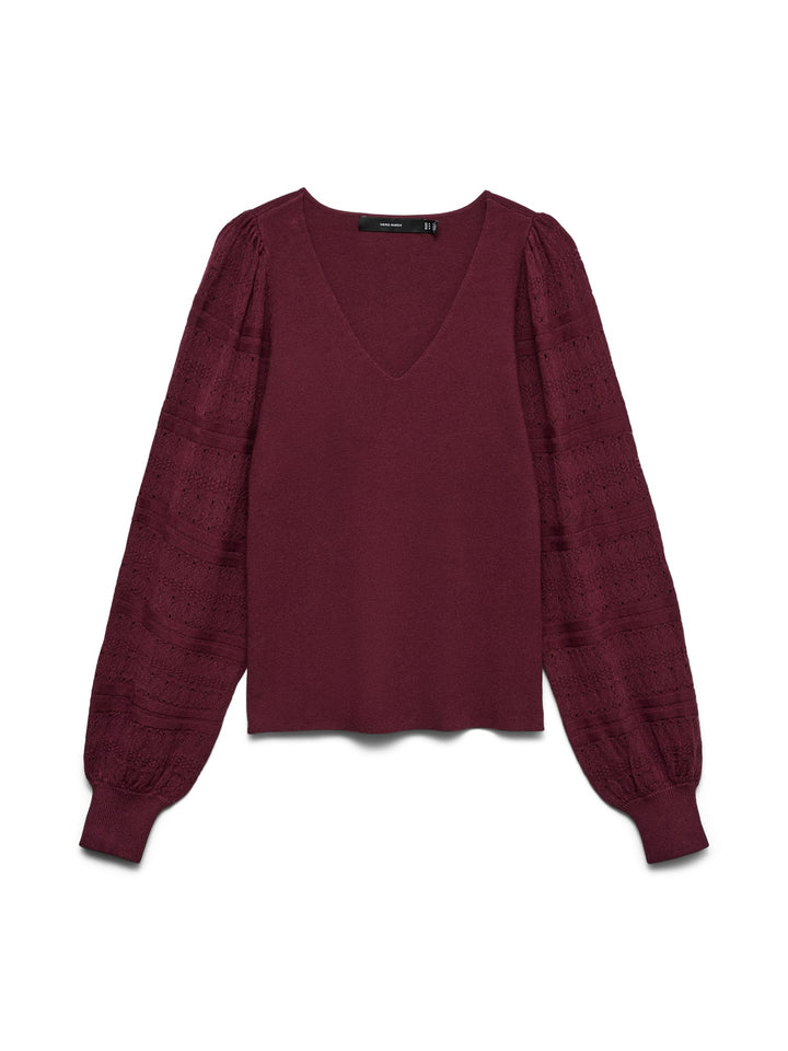 VERO MODA 10346938 newlimone trui dames bordeaux