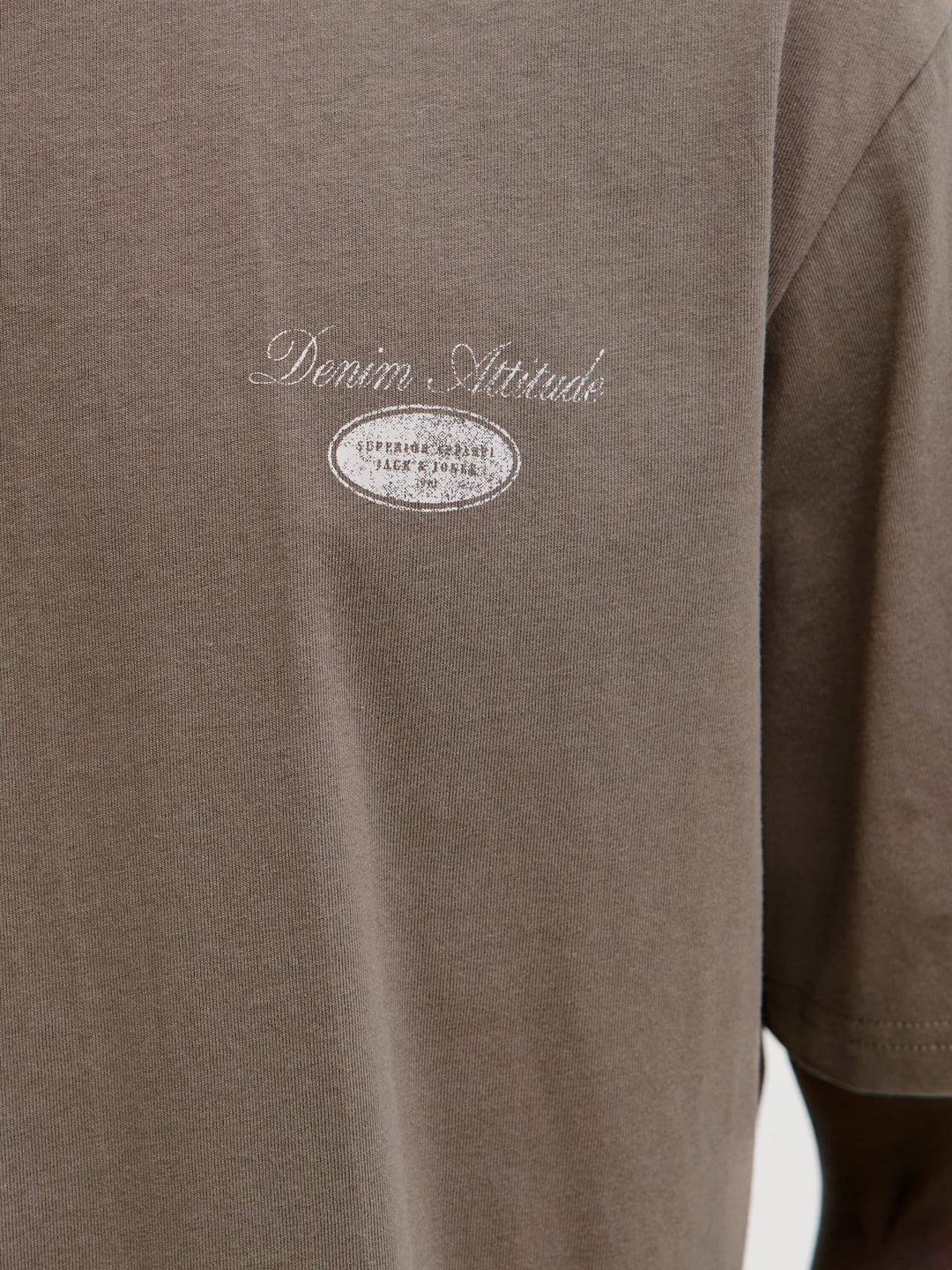 Jack & Jones T-shirt k/m taupe – heren
