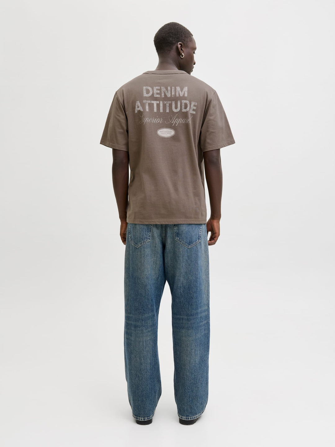 Jack & Jones T-shirt k/m taupe – heren