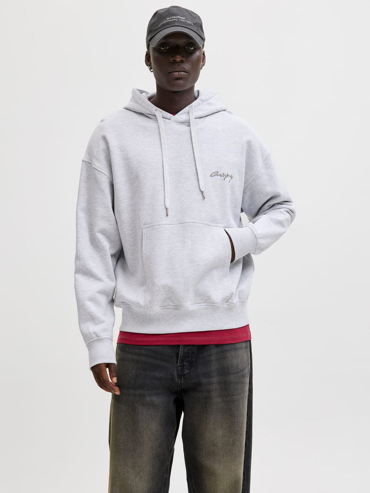 Jack & Jones Nostalgia hoodie grijs melee – heren