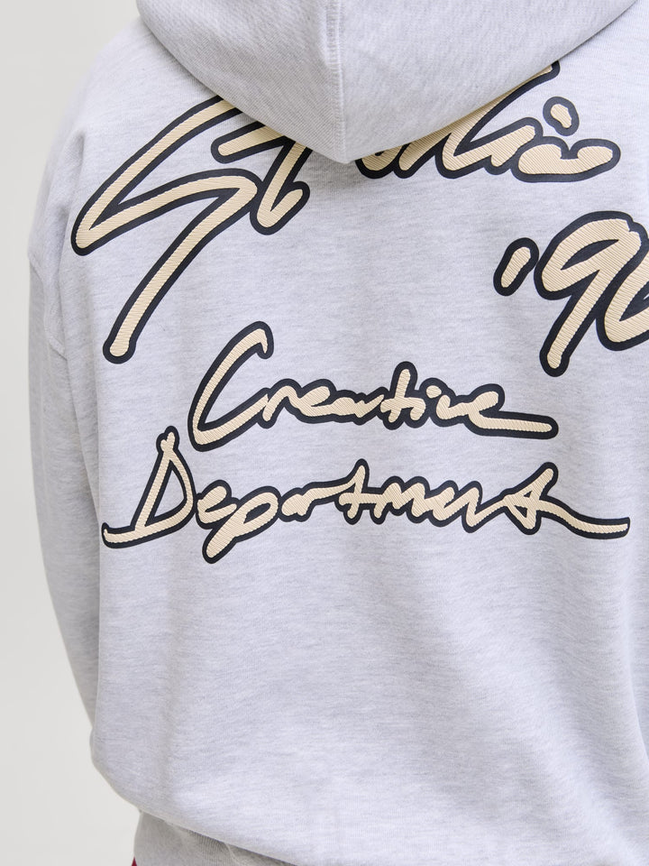 Jack & Jones Nostalgia hoodie grijs melee – heren