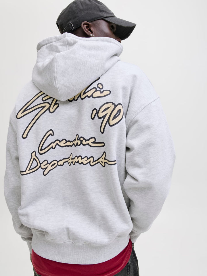 Jack & Jones Nostalgia hoodie grijs melee – heren
