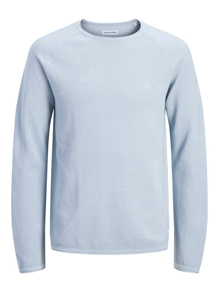 Jack & Jones JJEHILL KNIT CREW NECK NOOS trui heren lichtblauw
