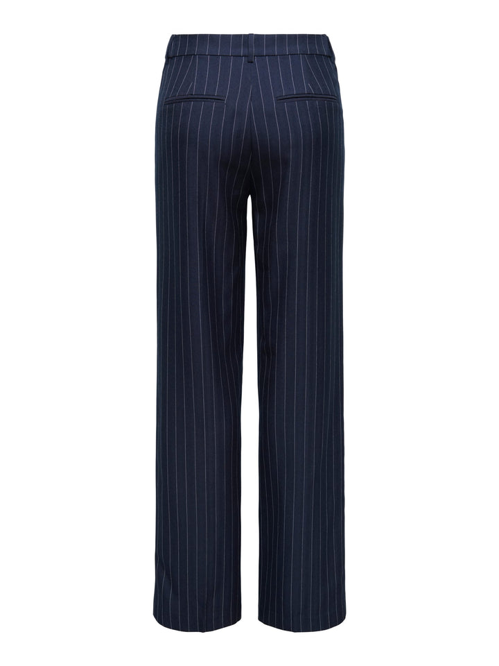 Only 15378810 Aline lange broek dames blauw dessin - L32