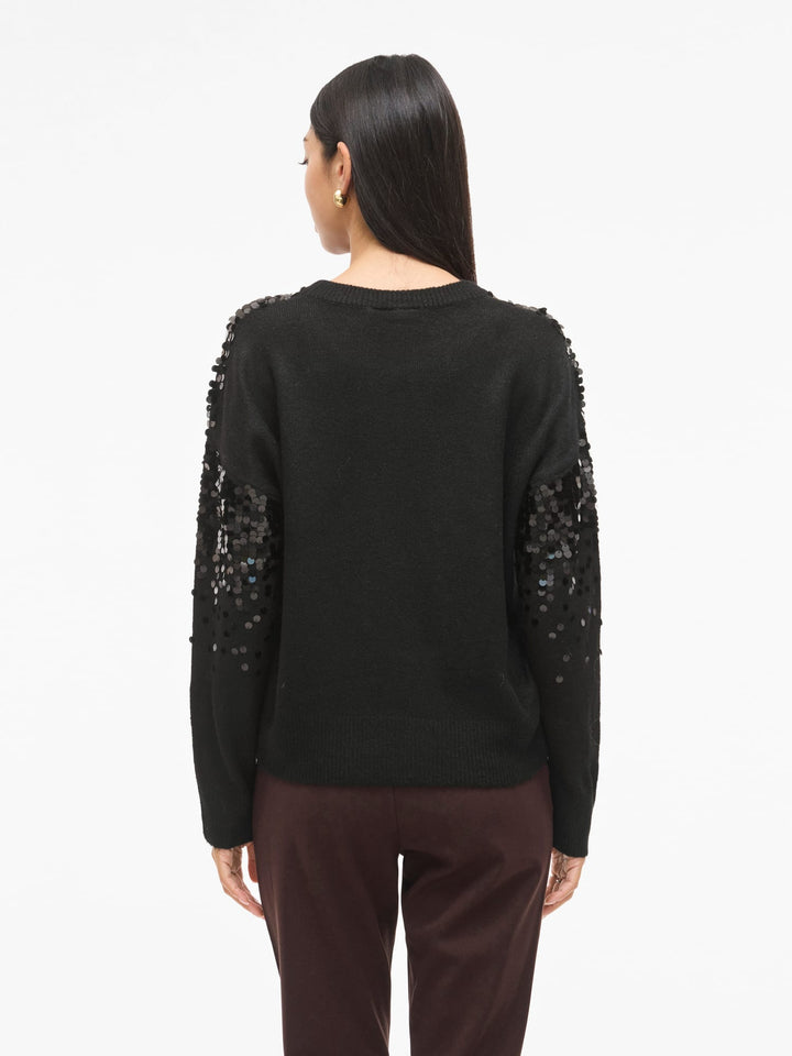 Vila 14111877 siquin trui zwart – dames