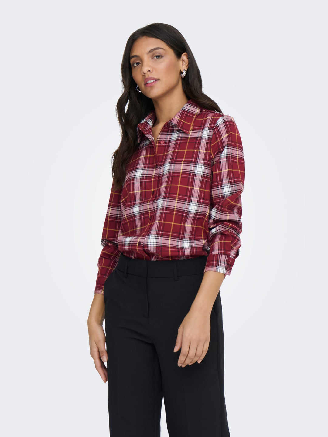 Only blouse l/m dames rood dessin