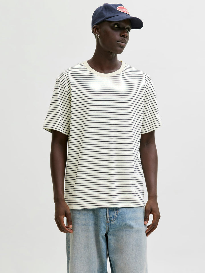 Jack & Jones 12288015 Dover T-shirt ecru dessin – heren