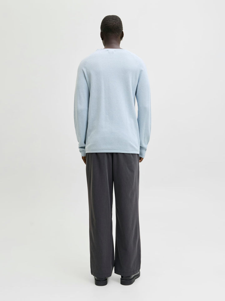 Jack & Jones JJEHILL KNIT CREW NECK NOOS trui heren lichtblauw