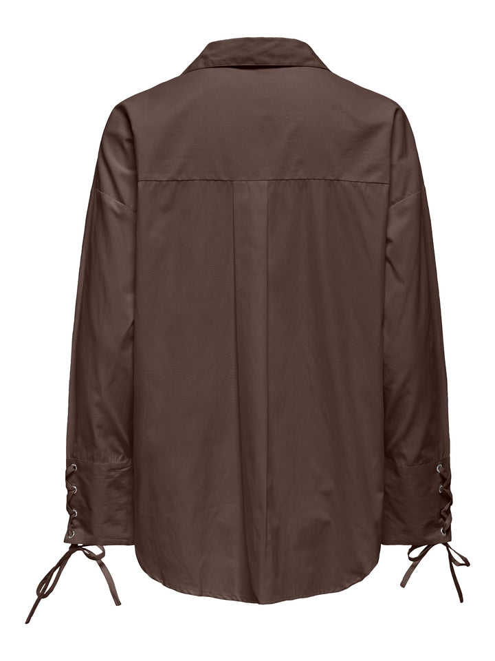 Only 15376880 Oregon blouse l/m bruin – dames