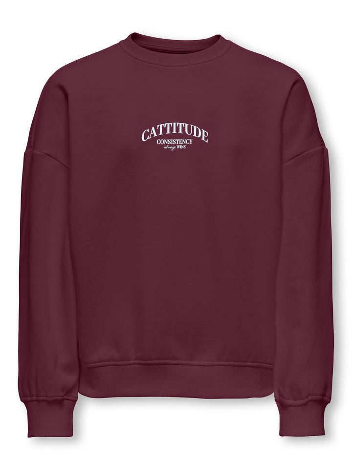 kids only Bila sweater bordeaux – meisjes