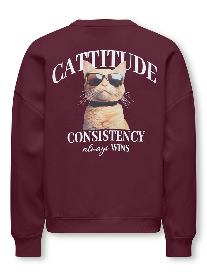 kids only Bila sweater bordeaux – meisjes