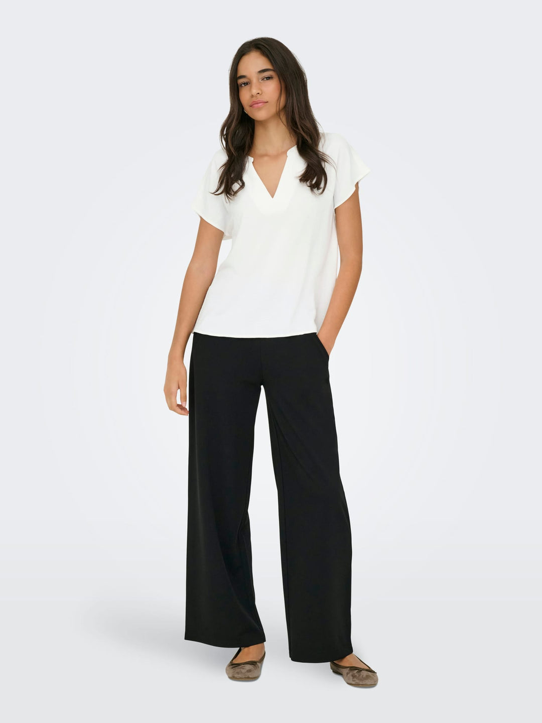 Jacqueline de Yong Lion blouse off-white – dames