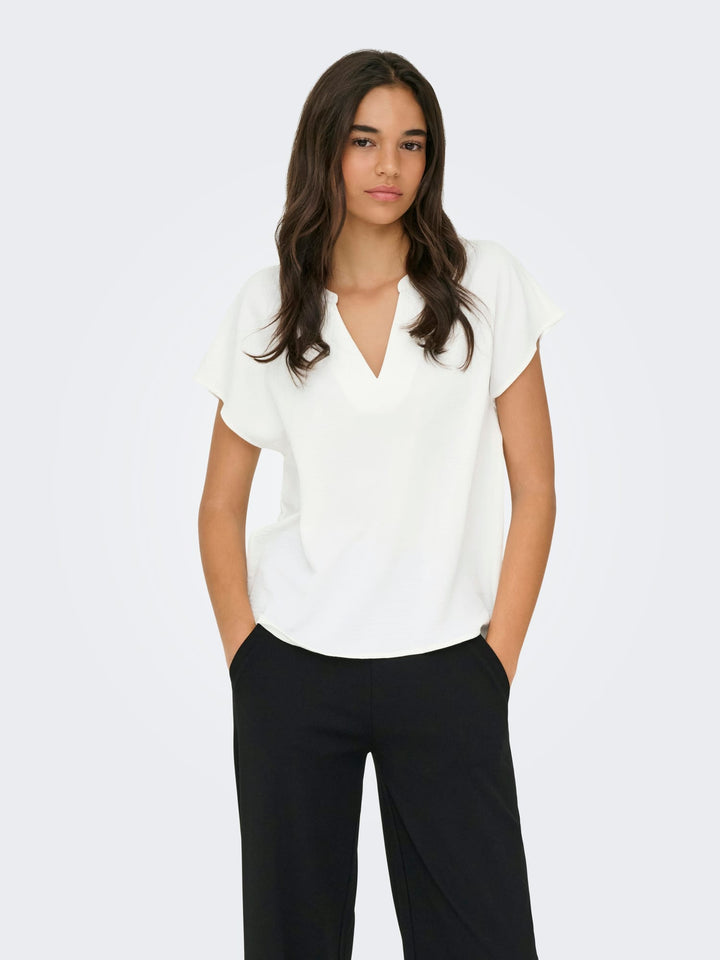Jacqueline de Yong Lion blouse off-white – dames